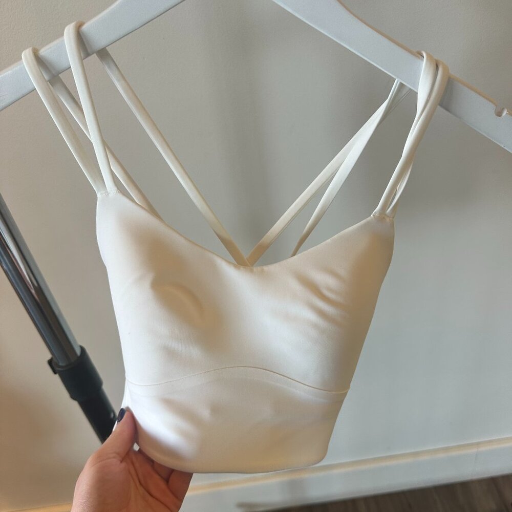 NWT, Lululemon Like a Cloud Longline Bra B/C, White